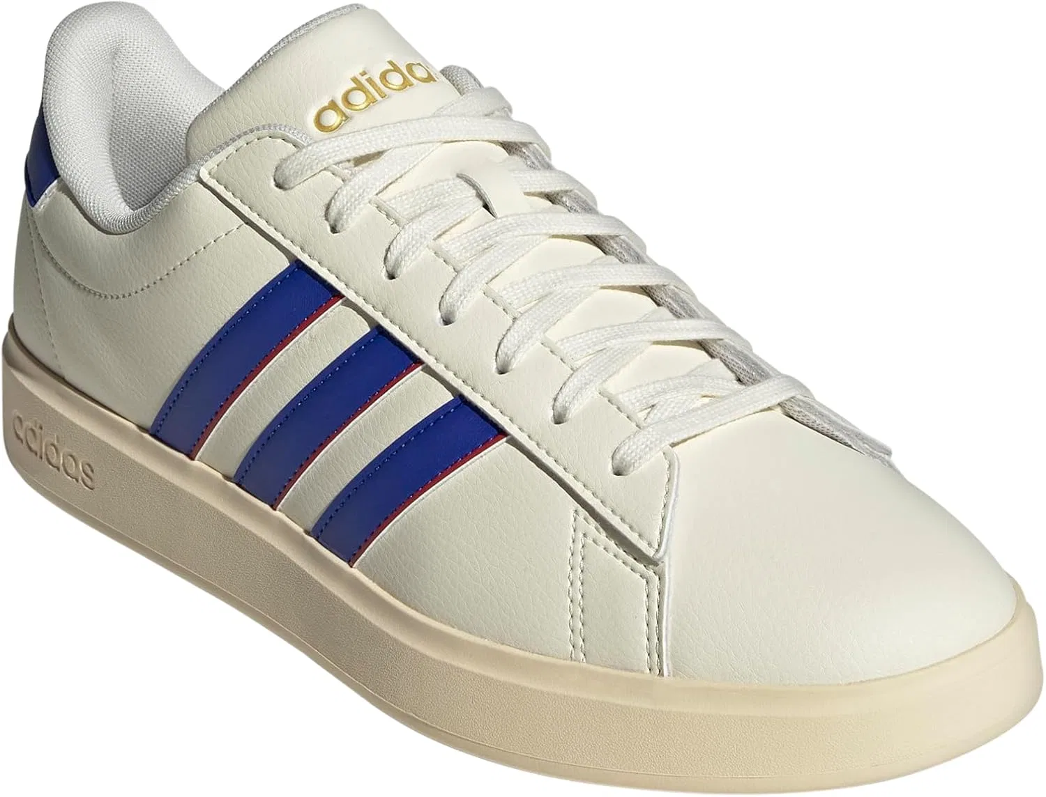 Кроссовки с Cloudfoam Comfort, adidas, Off White/Lucid Blue/Better Scarlet — фото 2