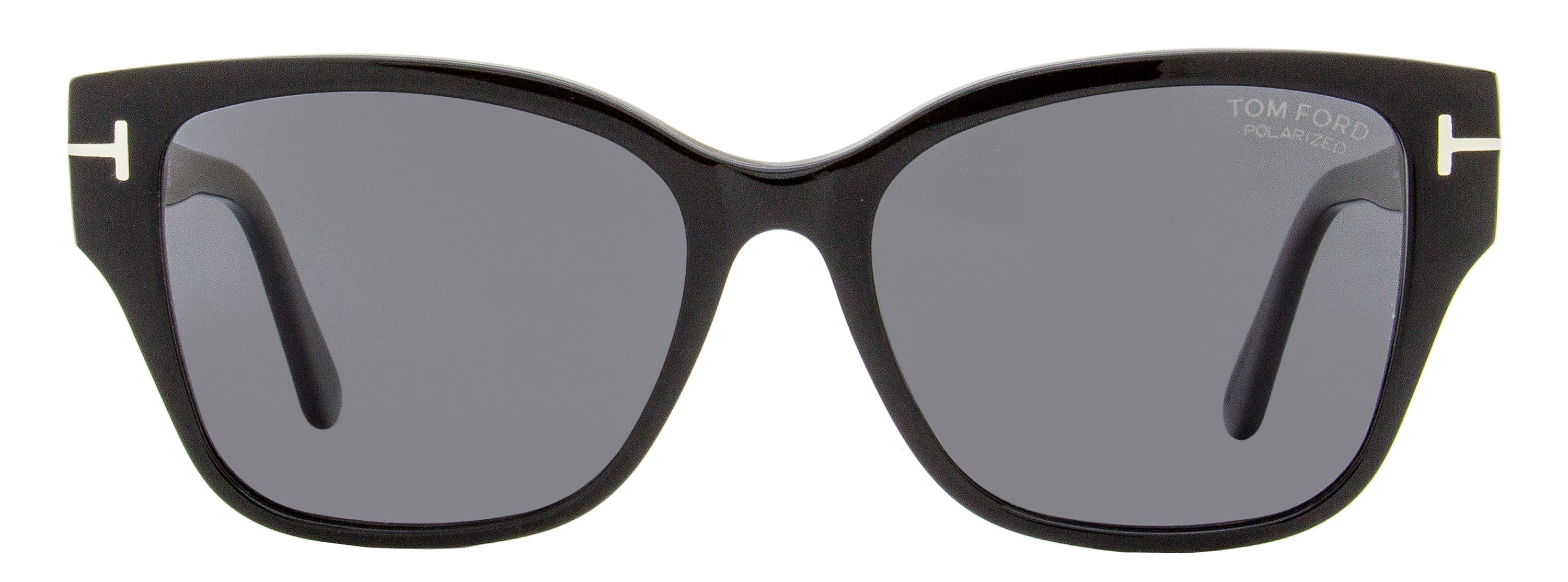 Женские поляризованные солнцезащитные очки Tom Ford Elsa TF1108 01D черные 55 мм — фото 2