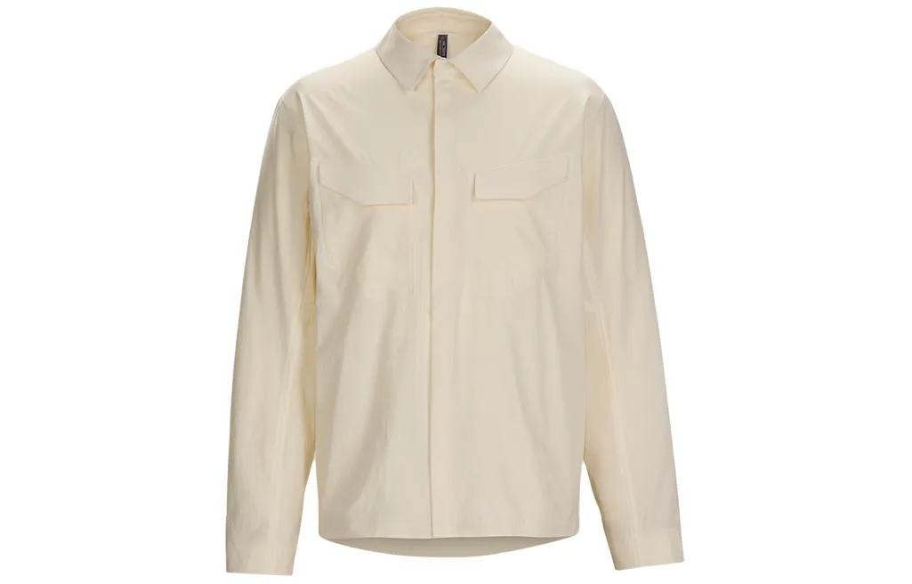 Veilance Field Ls рубашка мужская Arcteryx, Wheat Kernel White/Oat