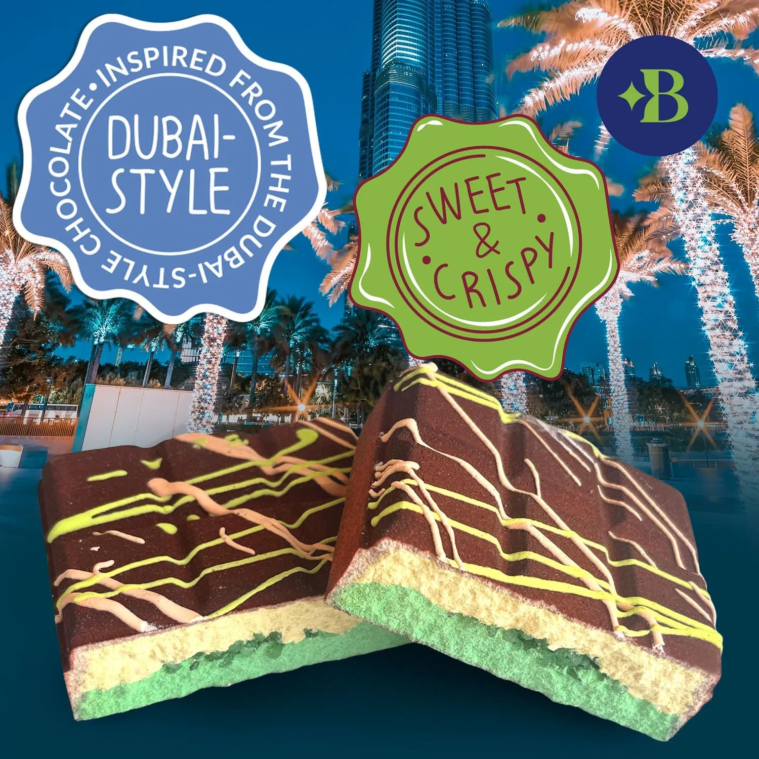 Набор бомбочек для ванны «Dubai Chocolate» 8 шт. от BODYNESS Bodyness — фото 3