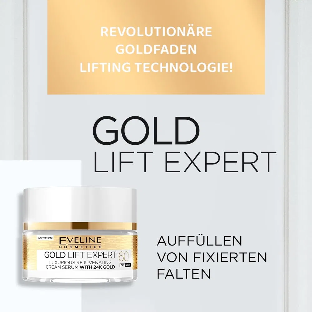 Омолаживающий крем-сыворотка с 24-каратным золотом от Eveline Cosmetics Eveline Cosmetics — фото 2