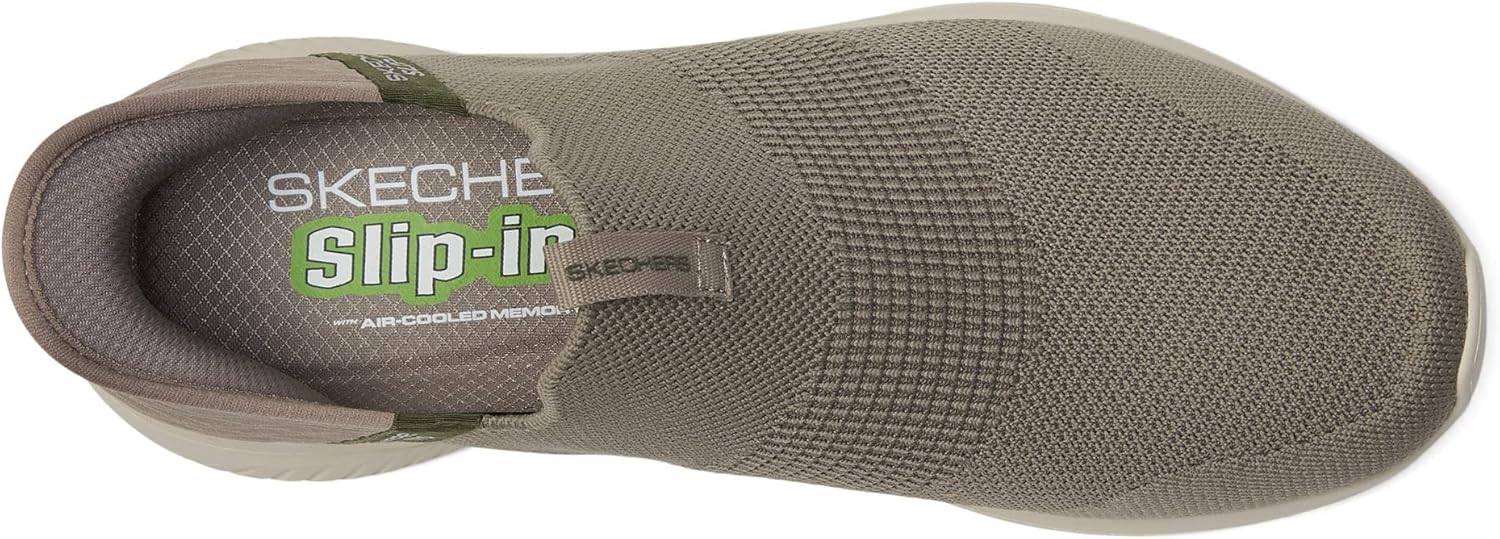 Мужские кроссовки Skechers Ultra Flex 3.0 Viewpoint Slip-in, оливковый — фото 2