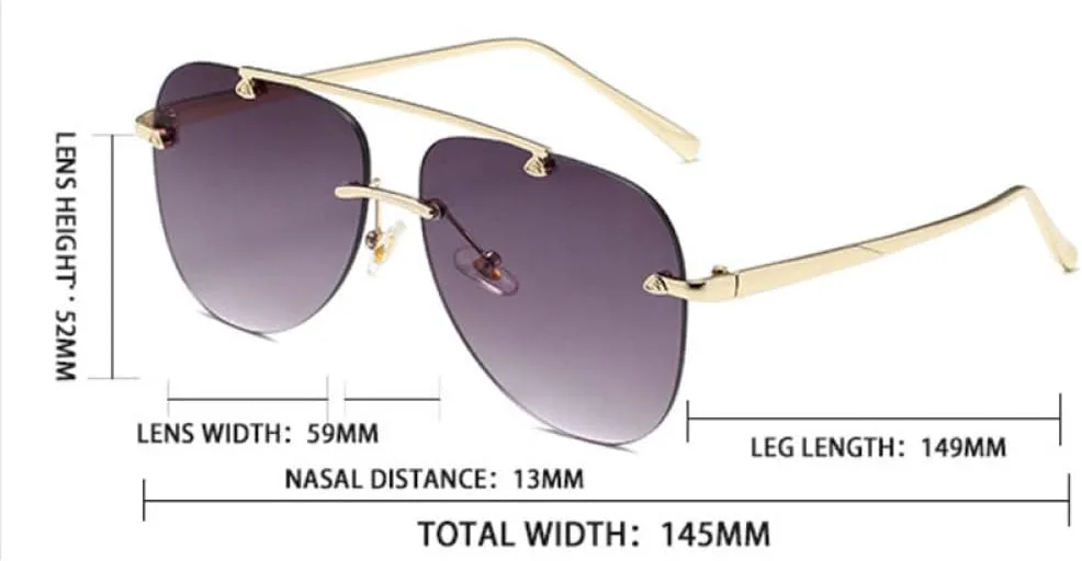 

Женские солнцезащитные очки MUTYNE Borderless Fashion Sunglasses Luxury Sun Glasses, очки для путешествий на открытом воздухе с защитой от УФ-излучения UV400, A5