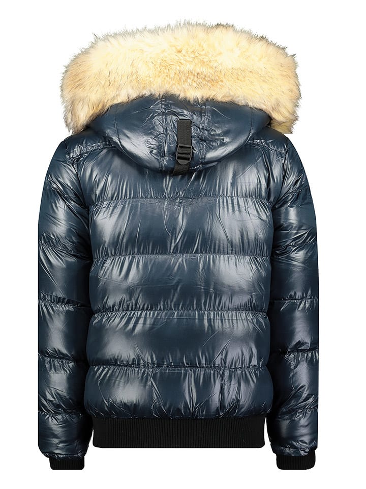 Geographical Norway Стеганая куртка "Bugs" темно-синего цвета — фото 2