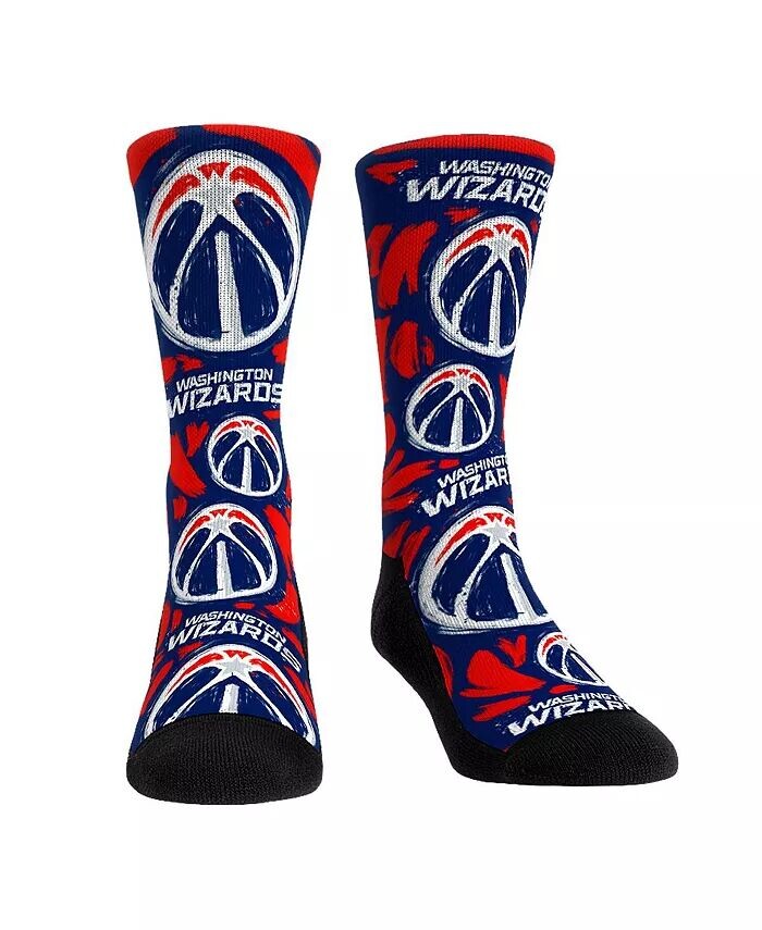 

Мужские и женские носки с логотипом Washington Wizards Allover и носки Paint Crew Rock 'Em, мультиколор