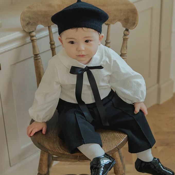 Детская блузка Кейн от Littletini, белая
