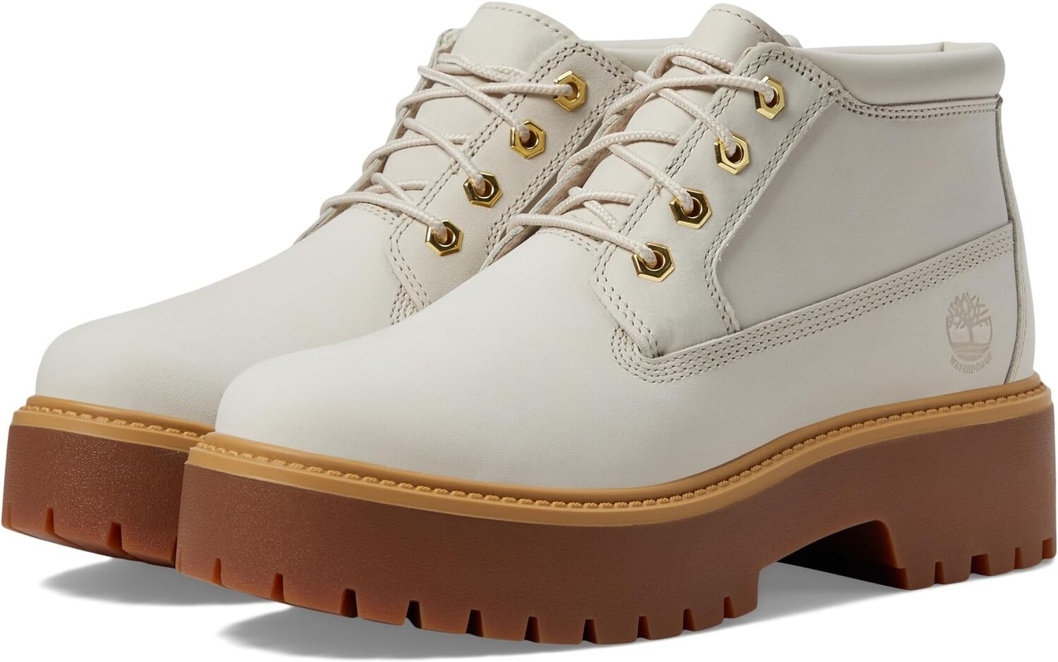 

Ботинки Timberland Stone Street Mid Lace-Up Waterproof Boots, цвет White Nubuck