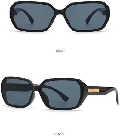 

Солнцезащитные очки в квадратной оправе для женщин, ретро-градиентные солнцезащитные очки большого размера с защитой от УФ-излучения UV400 MTZJH, Pink Pink