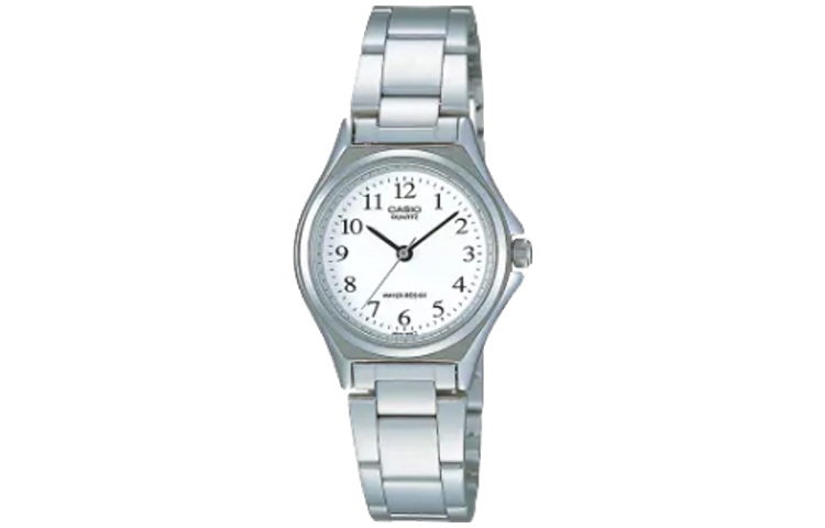 

Женские классические белые часы CASIO