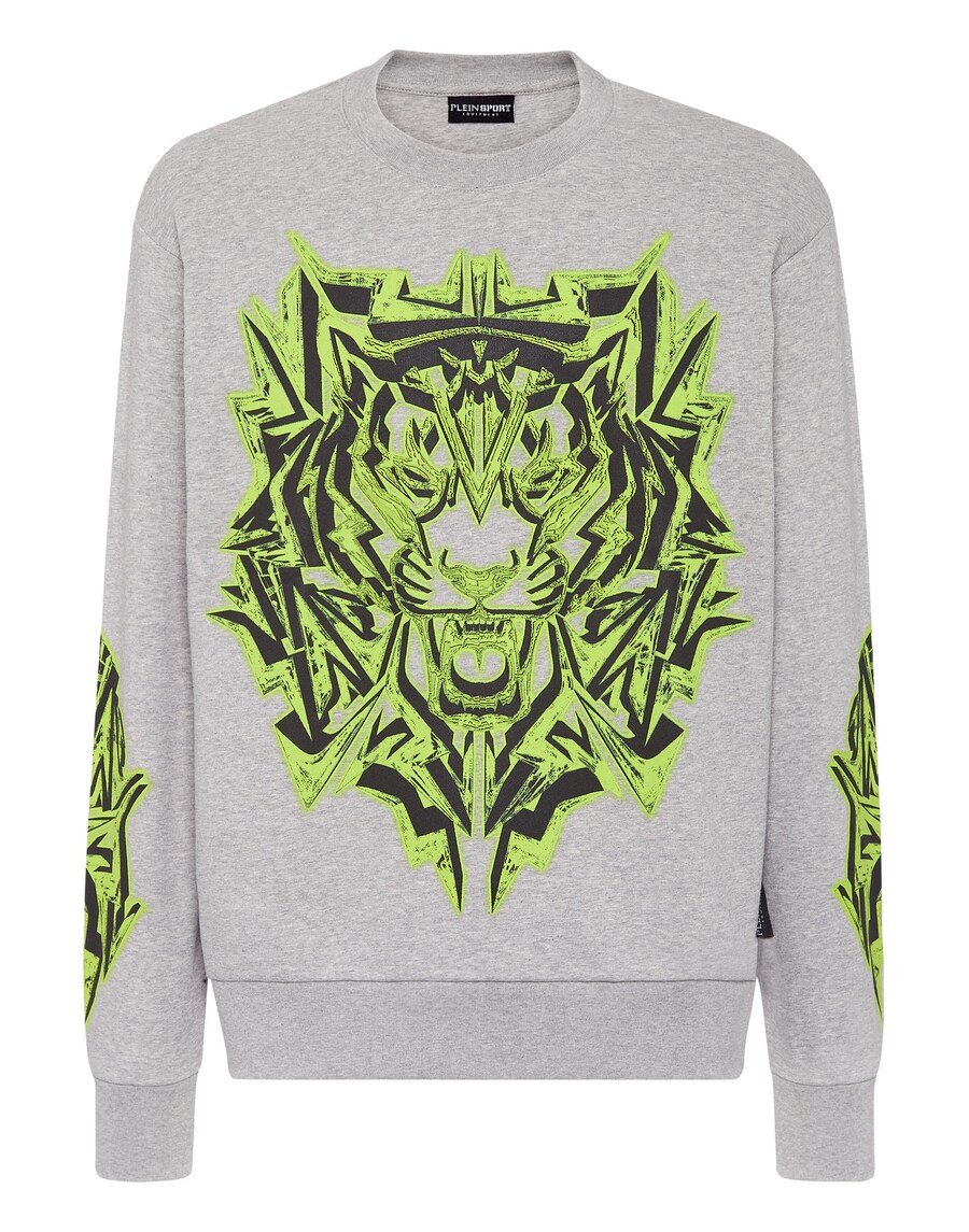

Свитер Plein Sport Sweatshirt Thunder Tiger, светло-серый