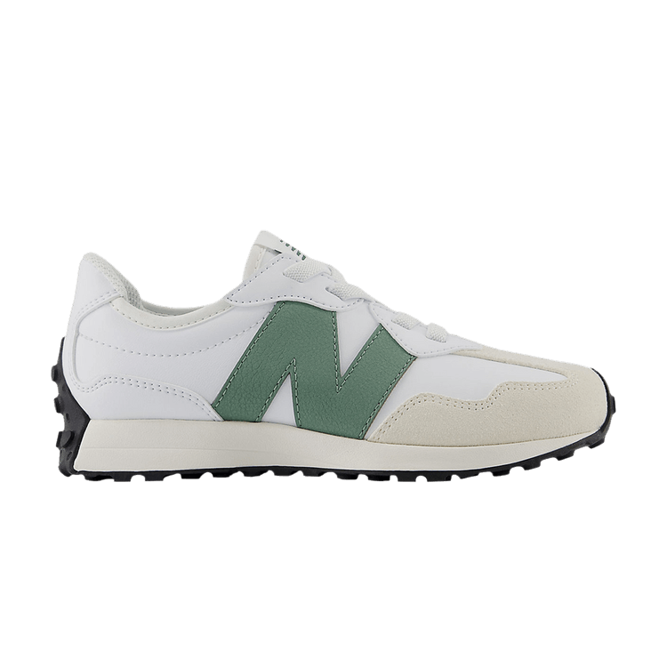 

Кроссовки New Balance 327 Bungee Lace Little Kid Wide 'White Dark Juniper', белый