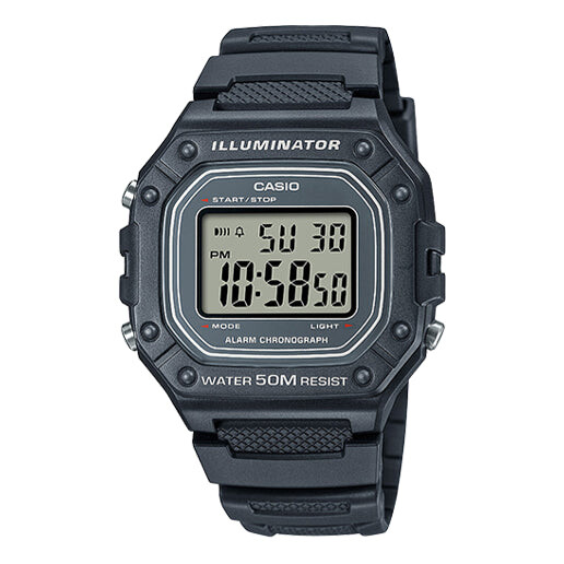 

Часы Men's CASIO Sports f Waterproof 43.2mm Resin Strap Watch Mens Black Digital, черный