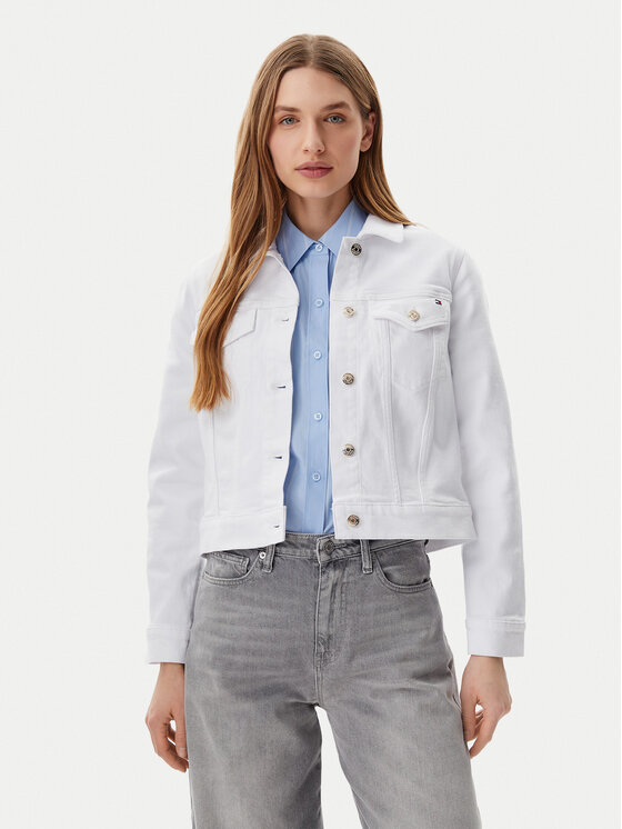 

Джинсовая куртка обычного кроя WW0WW44374 Tommy Hilfiger, белый