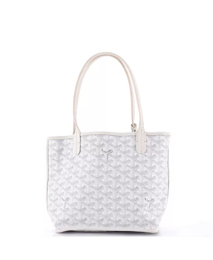 

Мини-сумка Anjou Reversible Tote из парусины с покрытием Pre-Owned Goyard, белый