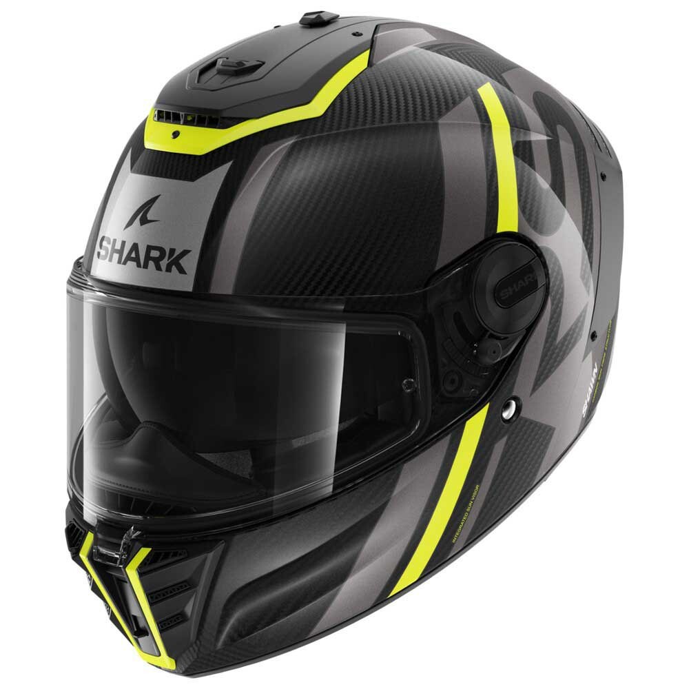 

Шлем полнолицевой Shark Spartan RS Carbon Shawn, черный