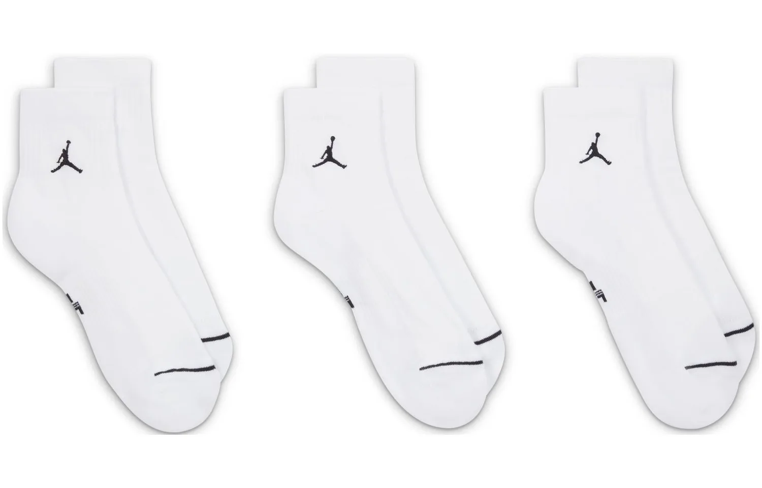 Повседневные носки до щиколотки 3 пары Jordan, 1 Set 3 Packs (White) — фото 3
