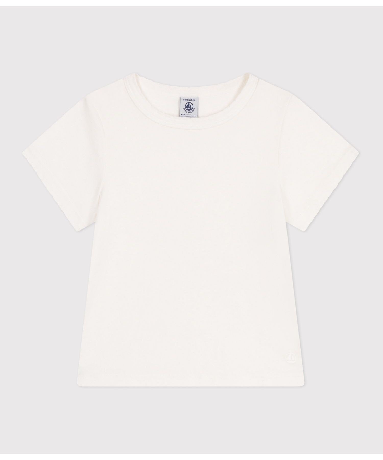 Футболка с коротким рукавом PETIT BATEAU, Off white