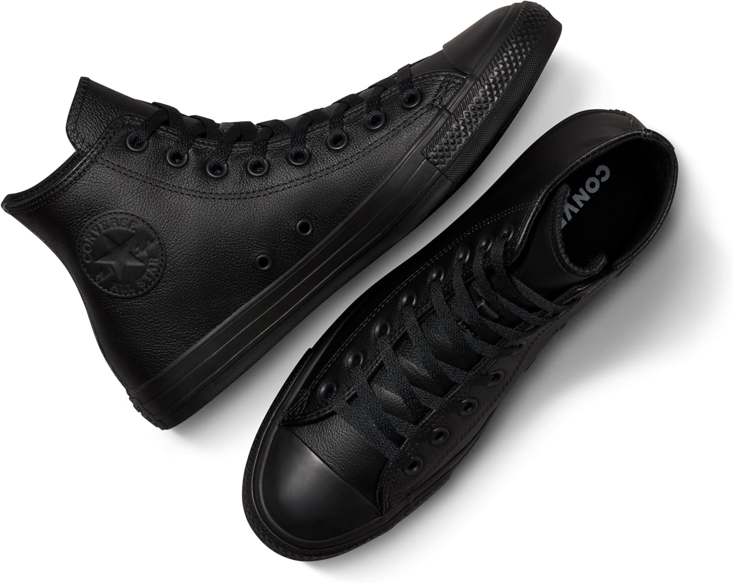 Кроссовки Converse Unisex Adult Chuck Taylor All Star с высоким кожаным верхом, черный — фото 4