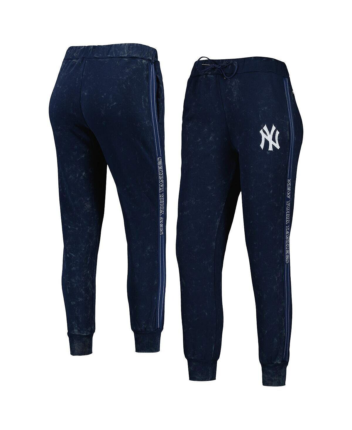 

Женские темно-синие брюки-джоггеры New York Yankees Marble The Wild Collective, темно-синий