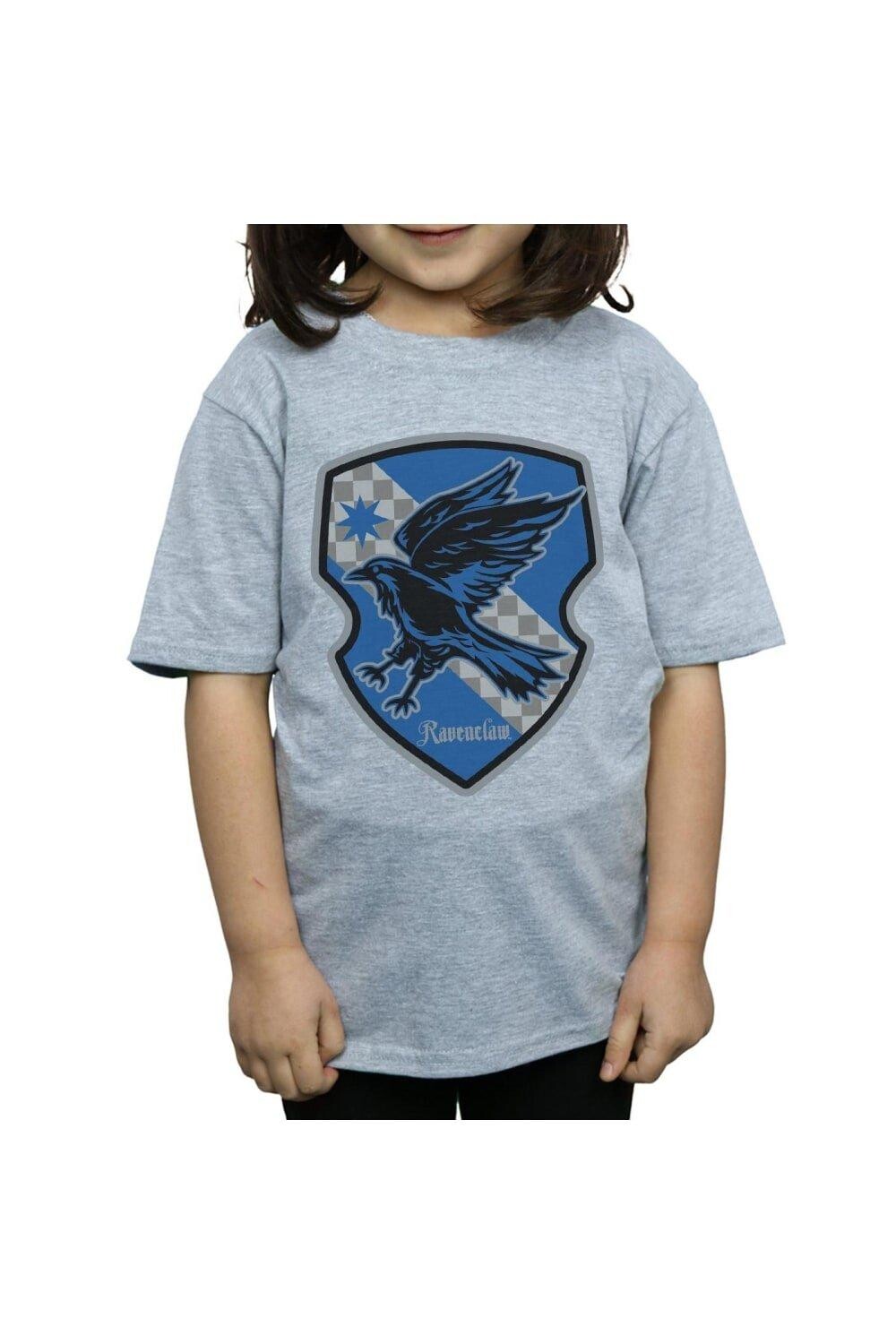 Хлопковая футболка на плоской подошве с гербом Ravenclaw Harry Potter, серый — фото 3