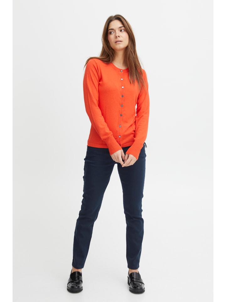 

Pulz Кардиган PZSARA, стандартный крой, цвет «Черри-томатный меланж»