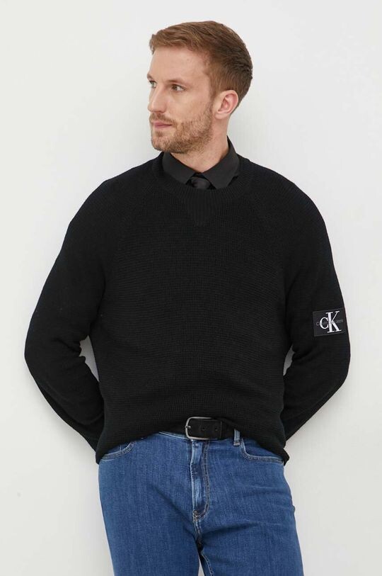 

Шерстяной свитер Calvin Klein Jeans, черный
