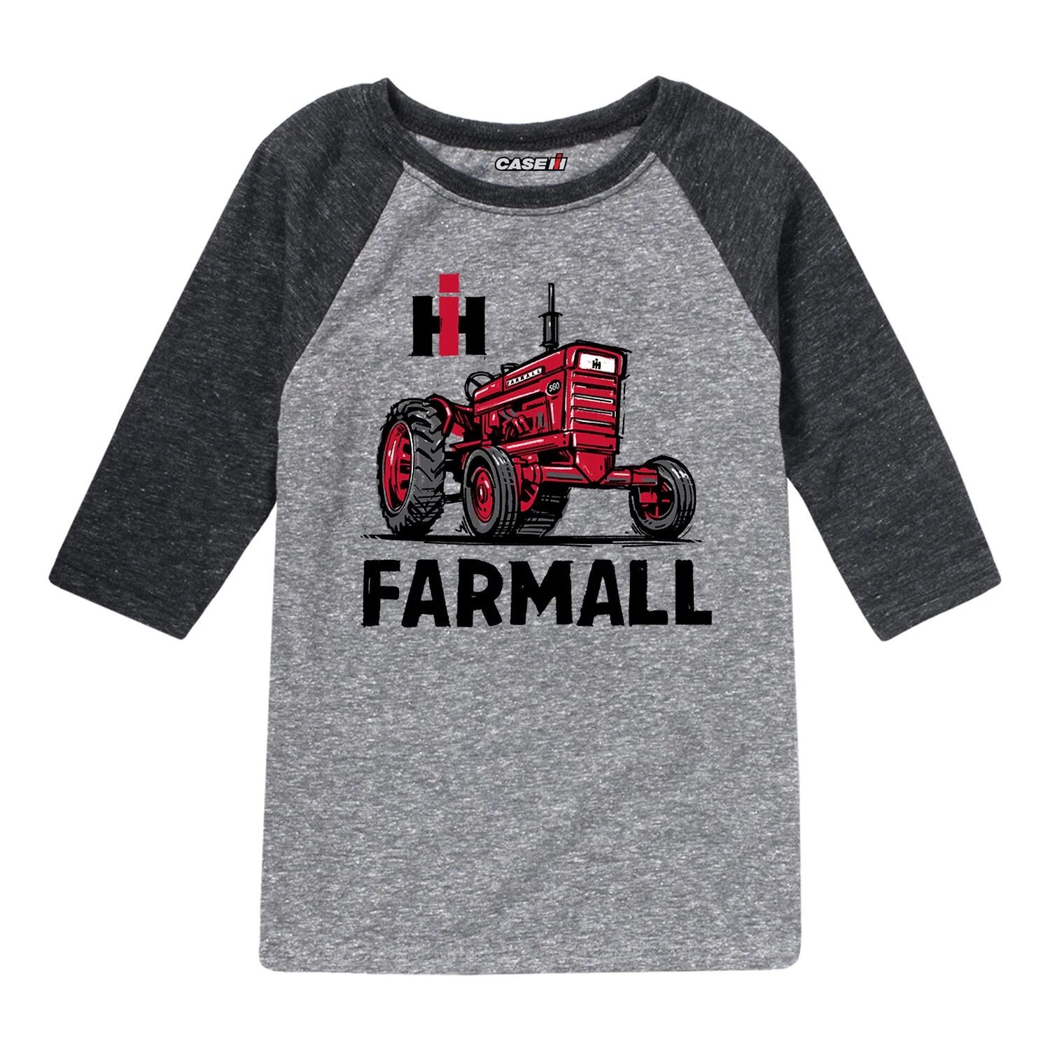 

Футболка Case IH Farmall Tractor с рисунком реглан для мальчиков 8–20 лет Licensed Character