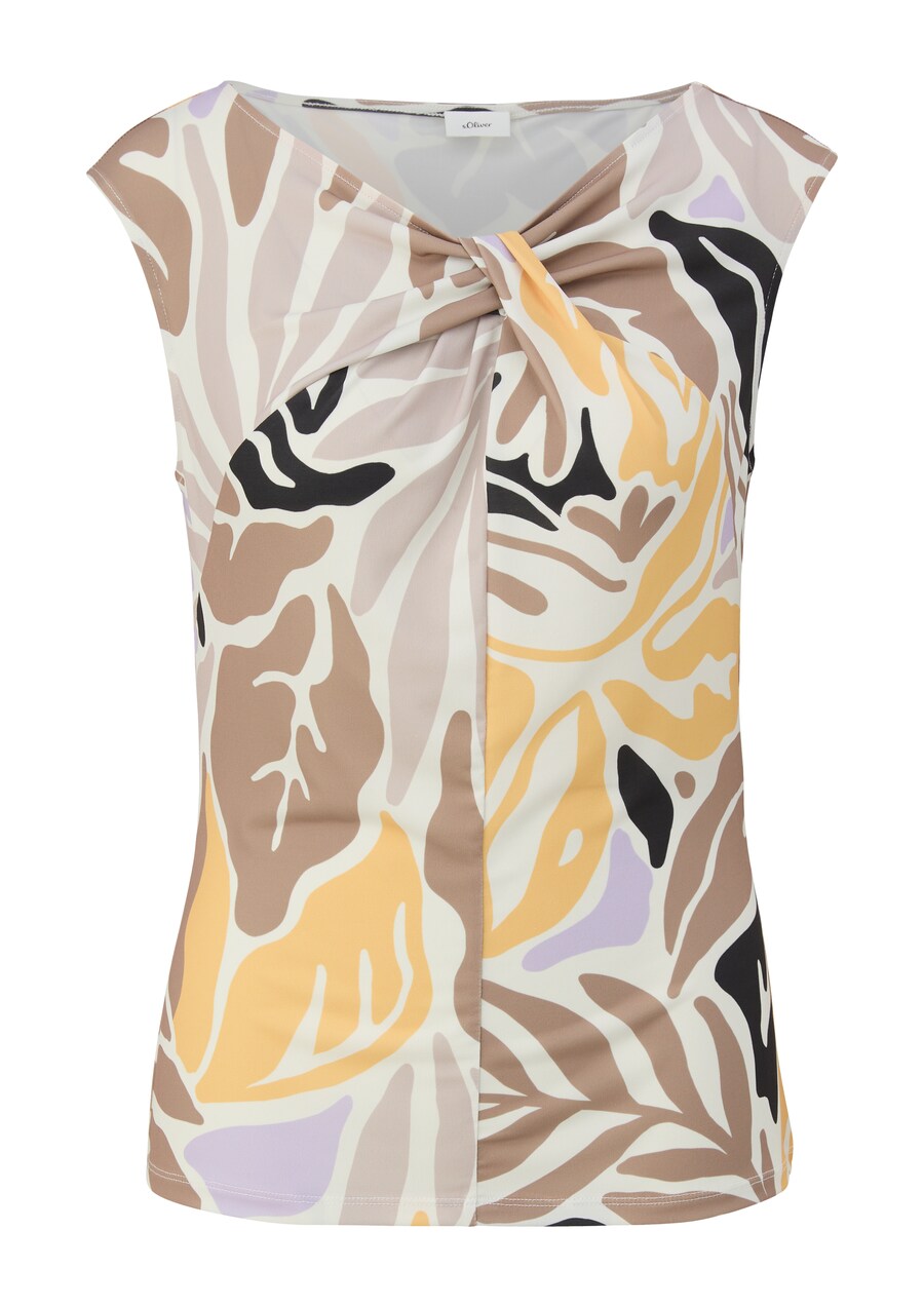 

Рубашка s.Oliver BLACK LABEL, цвет Nude/Camel/Ecru