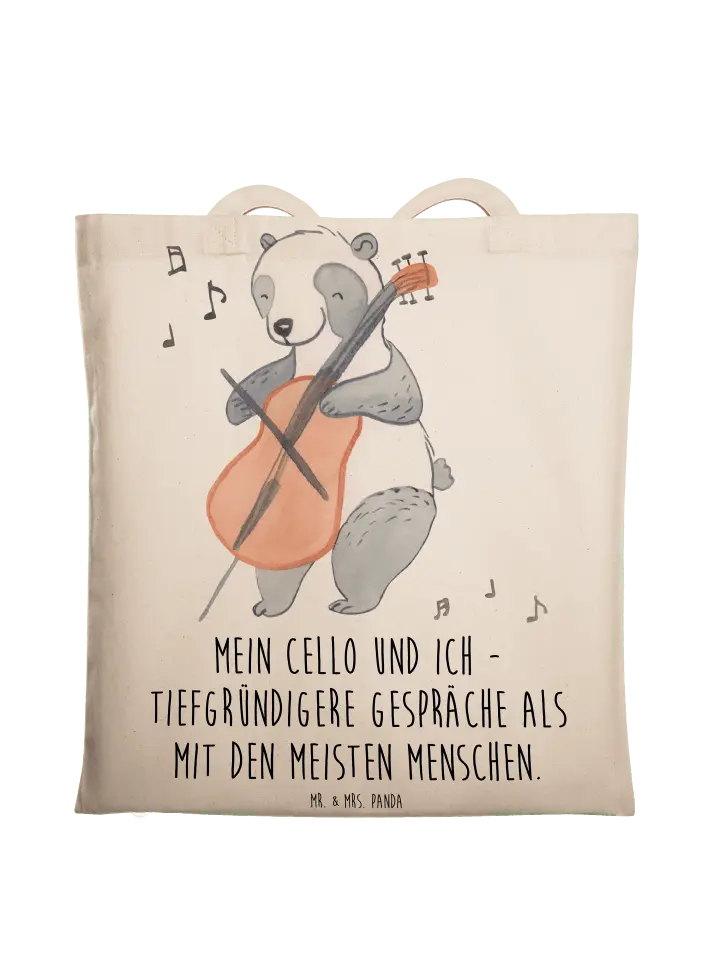 

Сумка для переноски Mr & Mrs Panda Violoncello Gespräche, кремовый