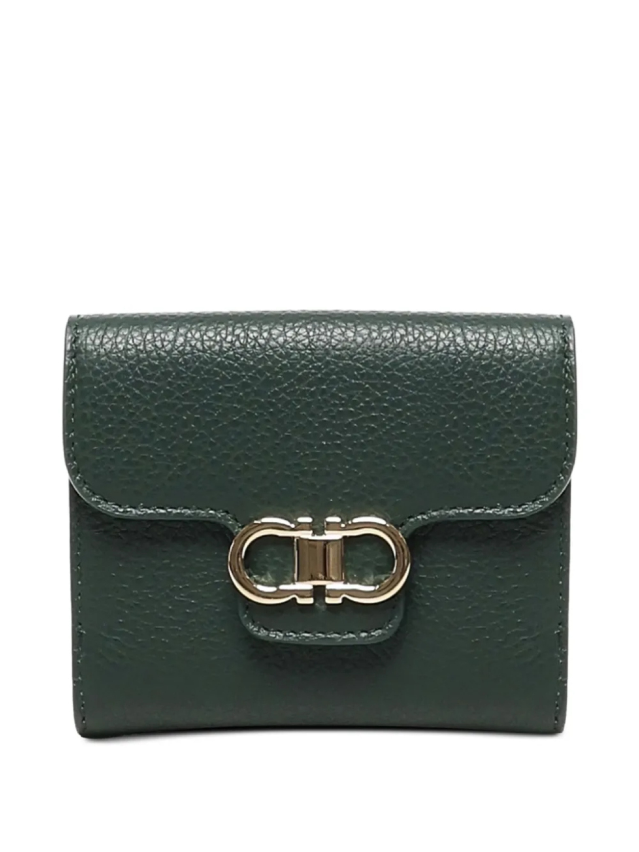 

Кошелек Ferragamo Gancini из телячьей кожи, зеленый