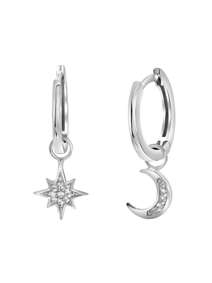 

Lucardi Серьги в форме звезды из серебра 925 пробы