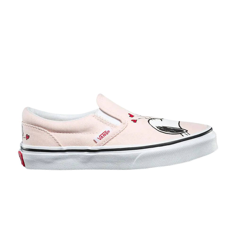 Детские слипоны Peanuts x Classic Vans, желто-коричневый
