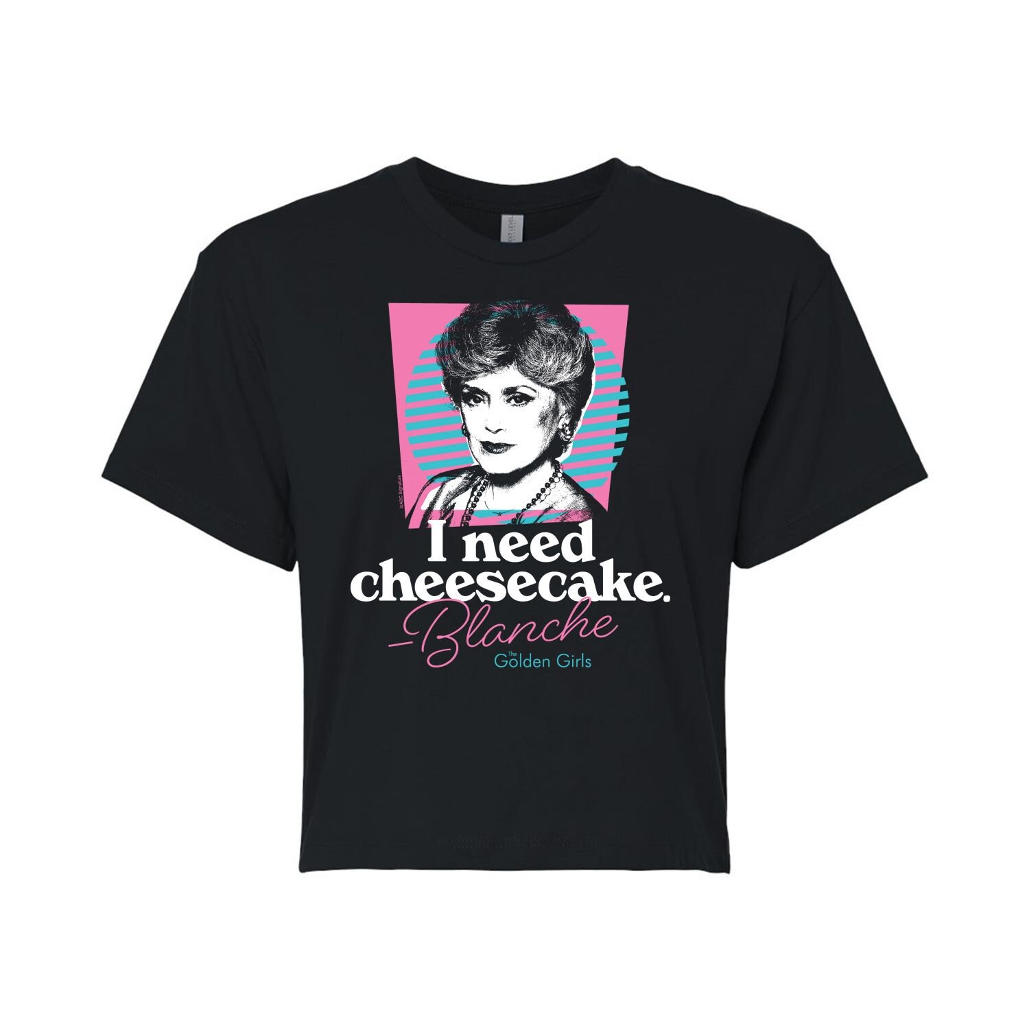 

Укороченная футболка с рисунком Golden Girls Cheesecake для юниоров Licensed Character