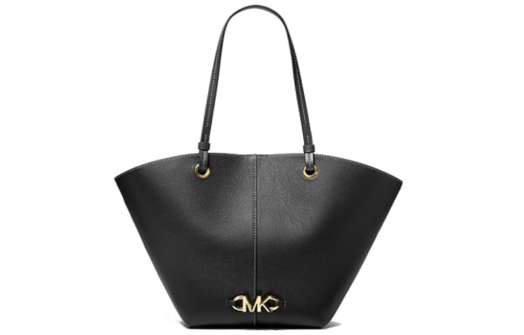 

Сумка-тоут из кожи коровы Izzy, Средняя женская сумка для покупок, Черная MICHAEL KORS