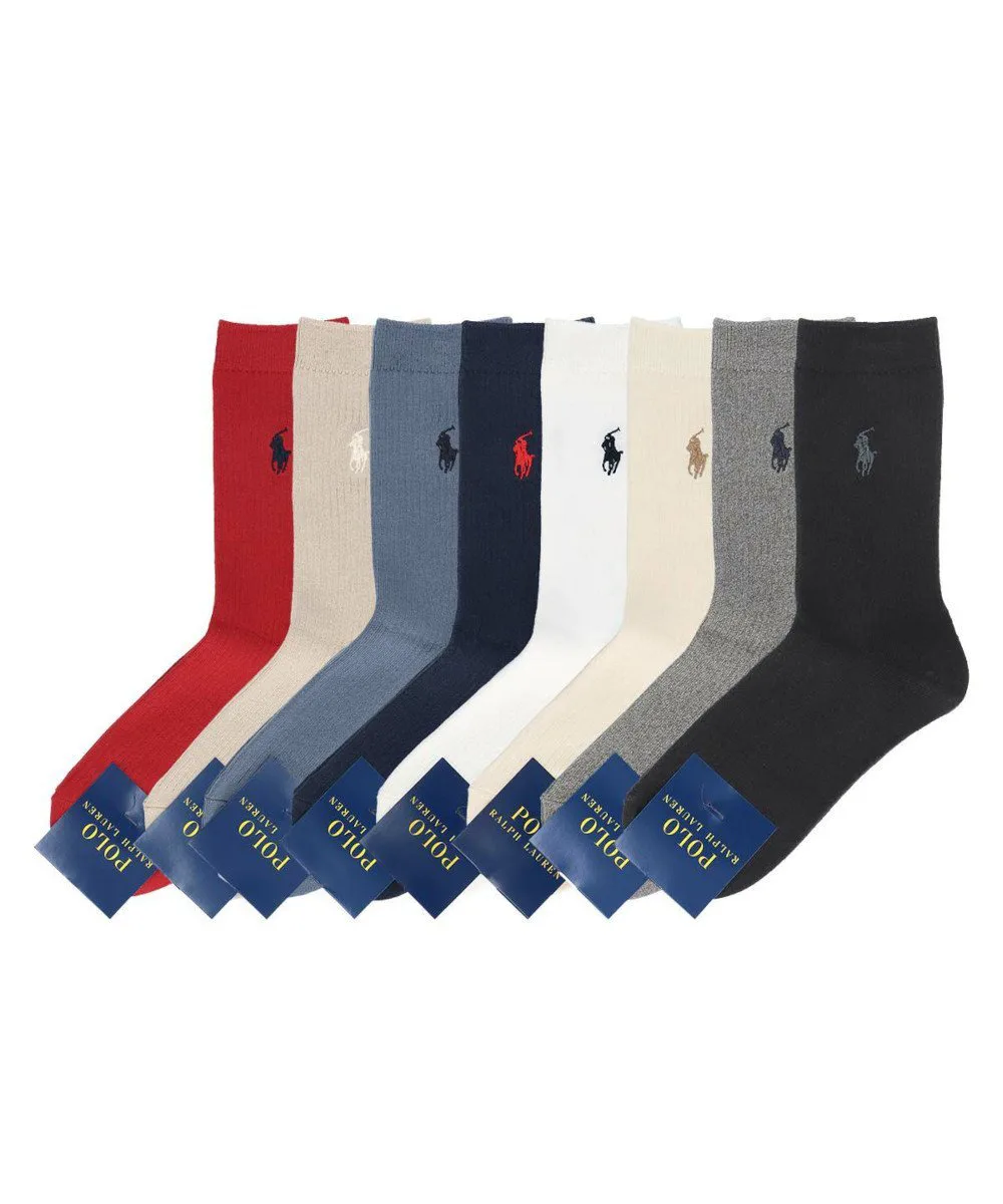 Женские ребристые носки One Point Polo Ralph Lauren, 91. Off-white