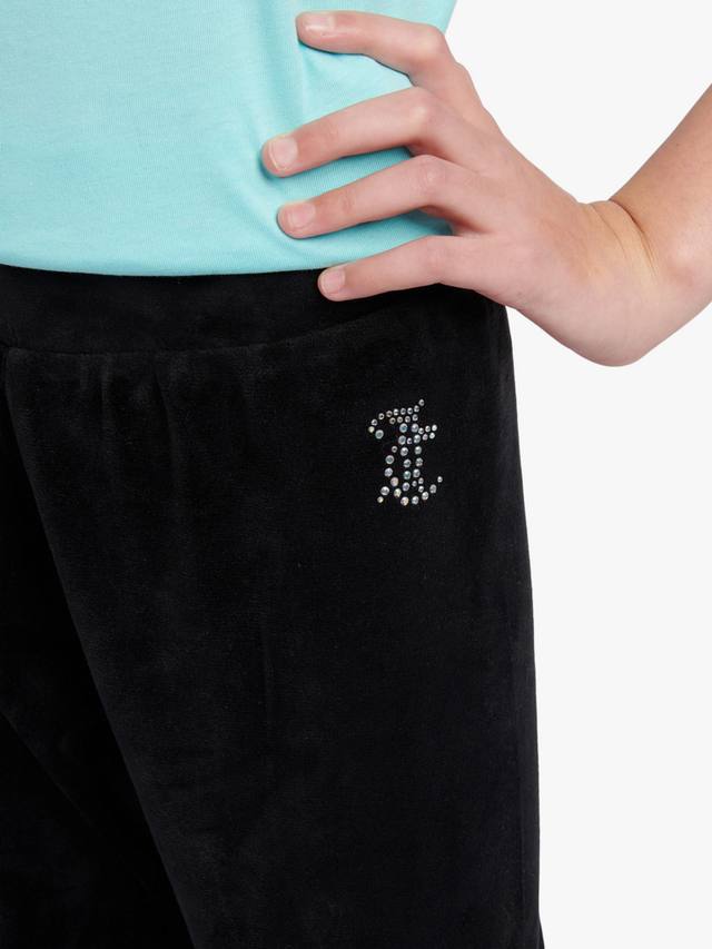 Детские велюровые леггинсы Juicy Couture, Jet Black — фото 4