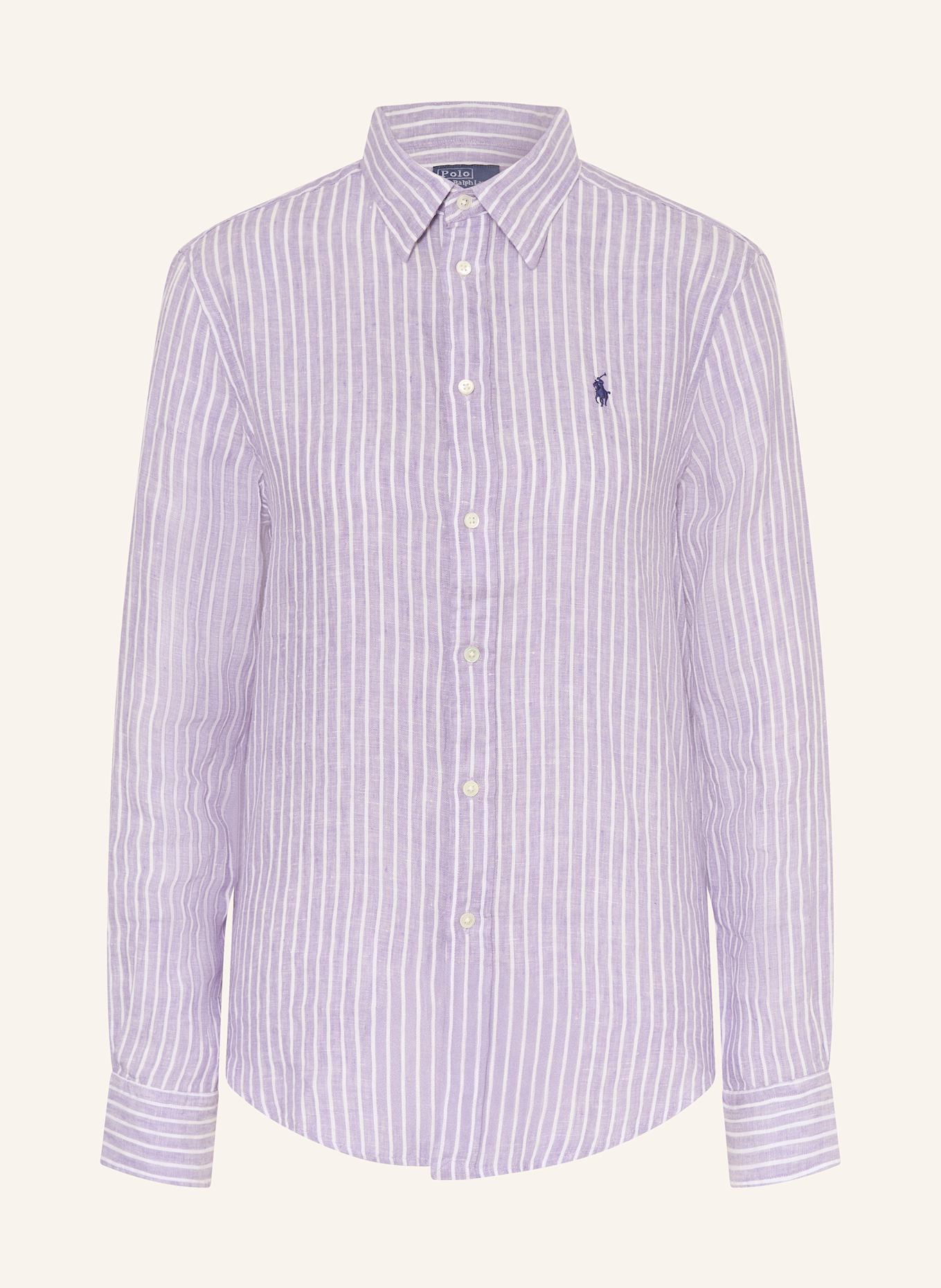 

Льняная блузка-рубашка Polo Ralph Lauren, мультиколор