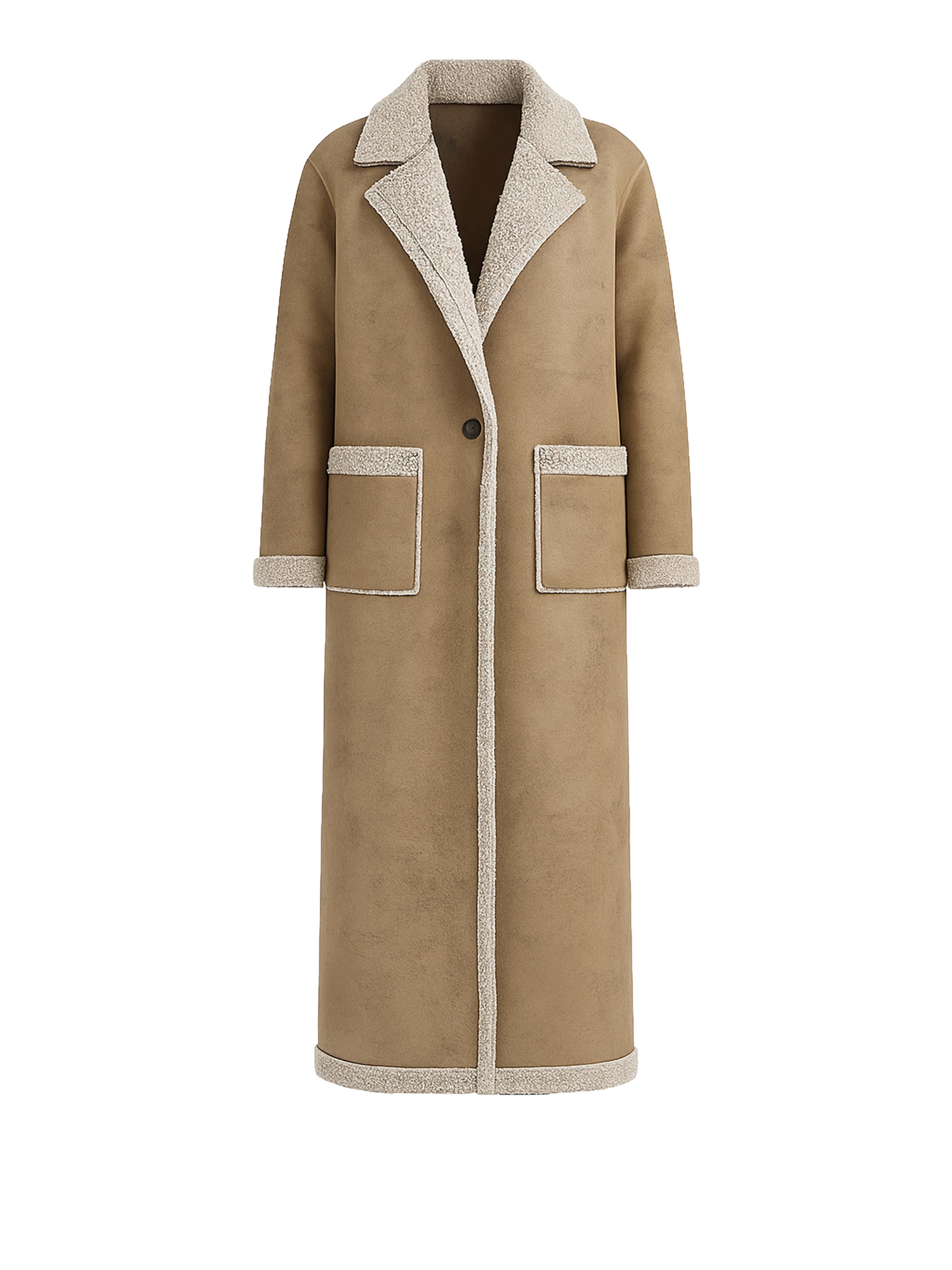 

Elara Демисезонное пальто в цвете крем, камел