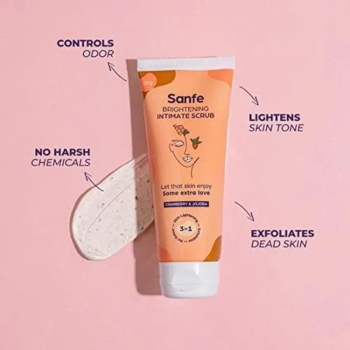 Осветляющий интимный скраб для женщин от Sanfe, 50 г Avoka Naturals — фото 2