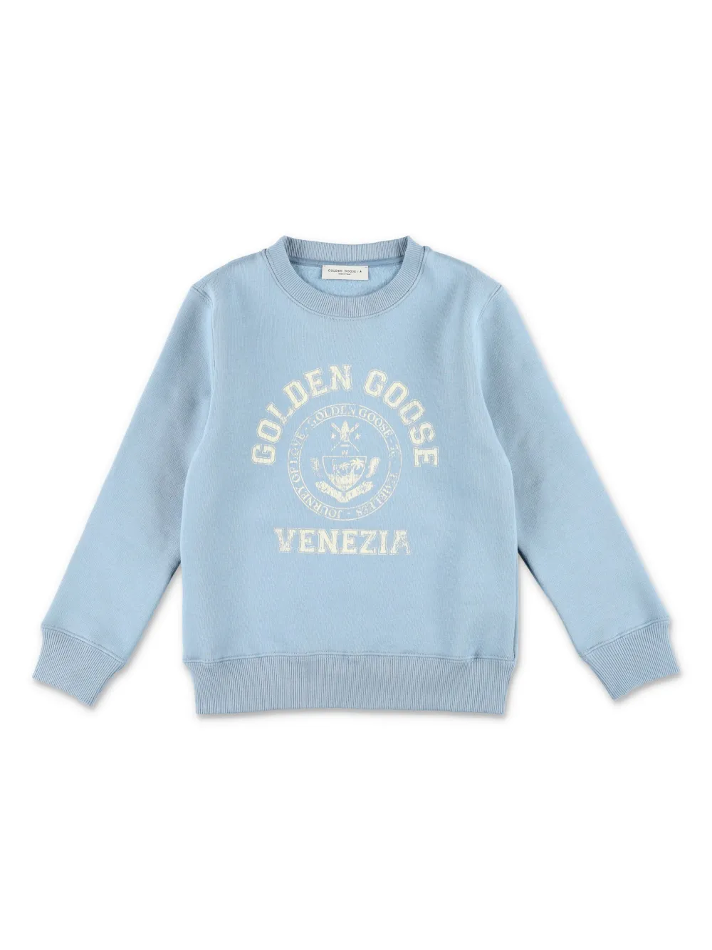 

Толстовка с логотипом Golden Goose Kids, синий