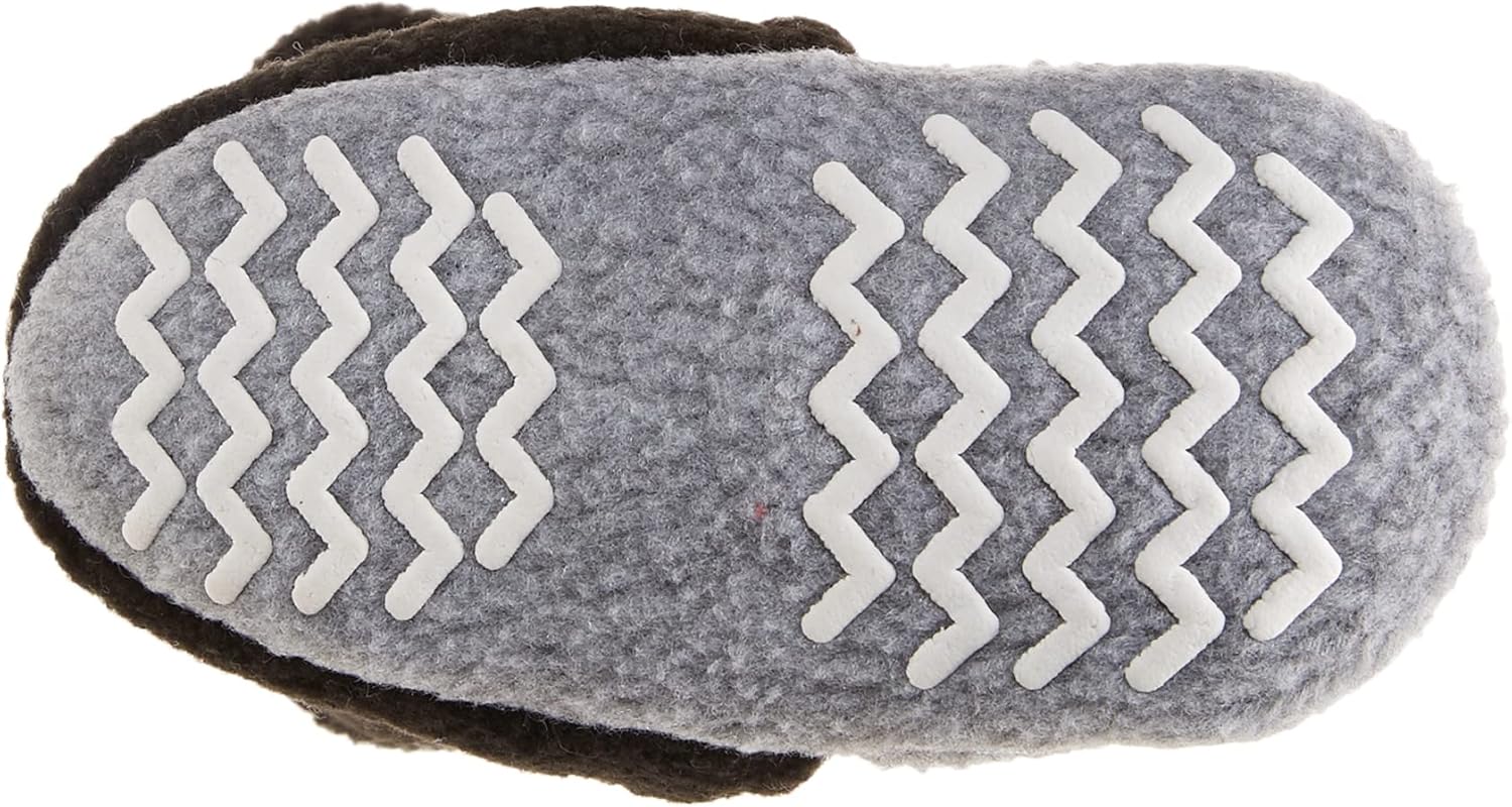 Теплые флисовые пинетки Hudson Baby для мальчиков и девочек, Black Heather Gray — фото 2