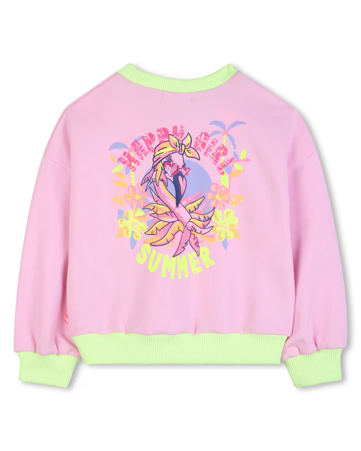 Детские свитшоты для девочек без капюшона с цветами Billieblush, Natural — фото 3
