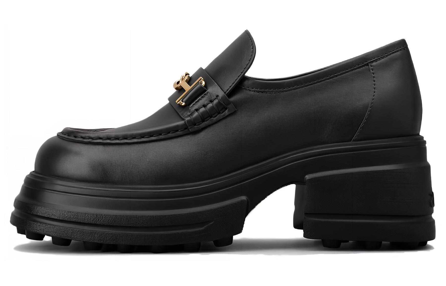 Tod'S Женские лоферы из коровьей кожи, черный