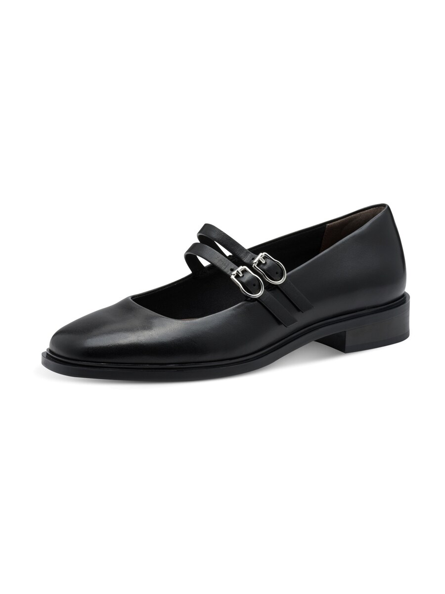 Балетки с ремешком Tamaris, Black