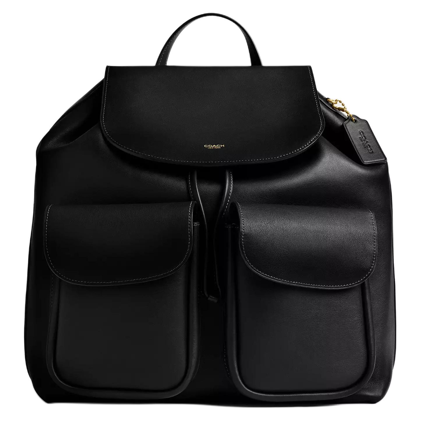 

Crosby Grain Leather Backpack Tubas Женская Черная COACH