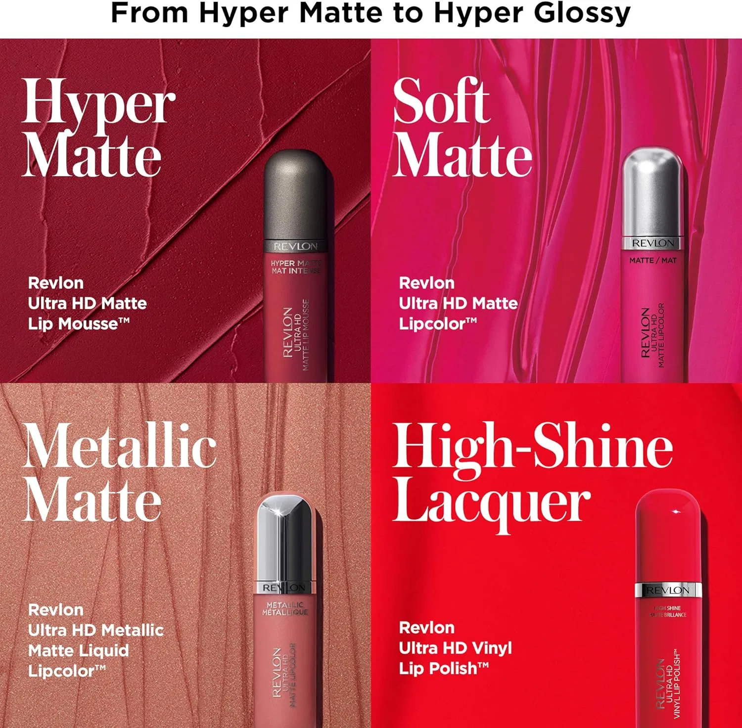 Губная помада Revlon Ultra HD Metallic Matte, оттенок Gram — фото 4