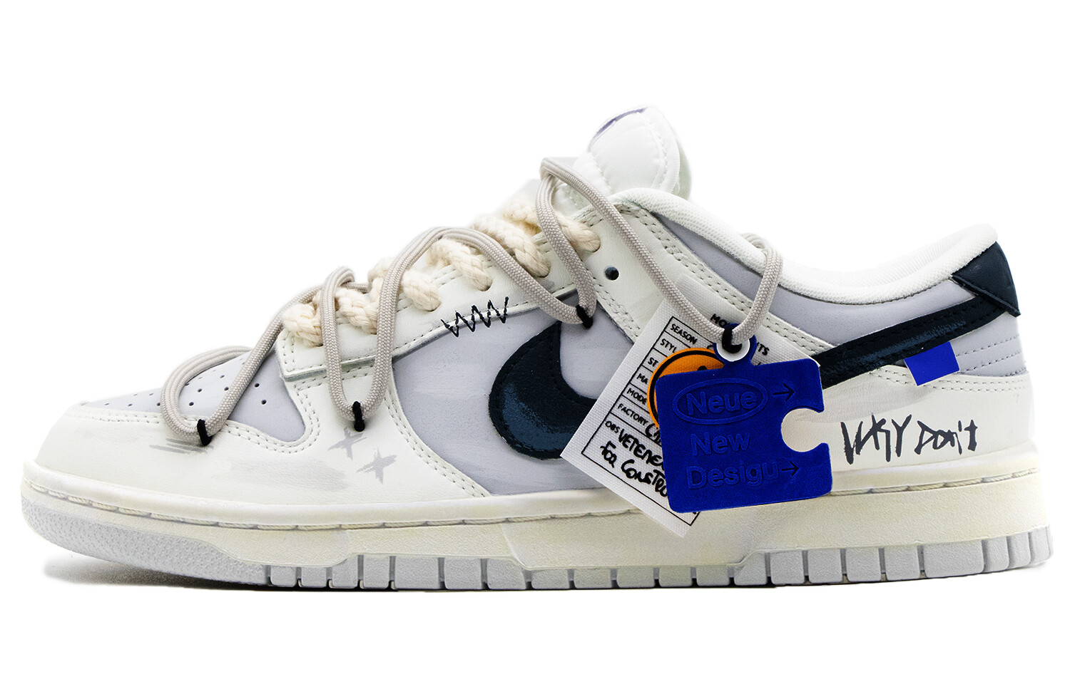 

Кроссовки Nike Dunk Skateboard Shoes Men Low-Top Black White Gray