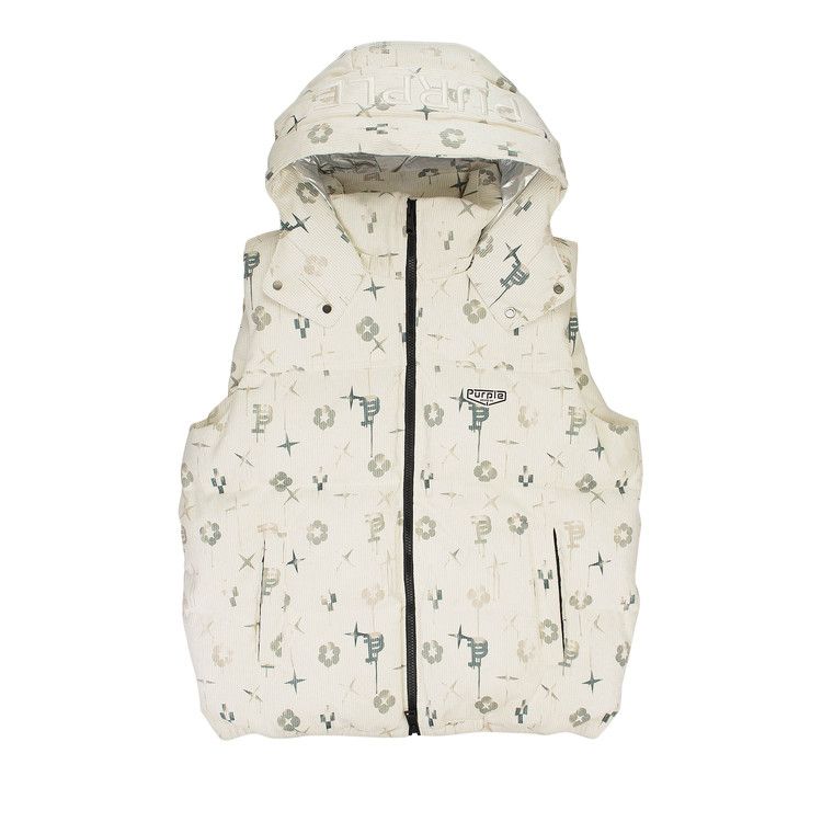 

Куртка PURPLE BRAND Printed Corduroy AOP Puffer Jacket, Antique White