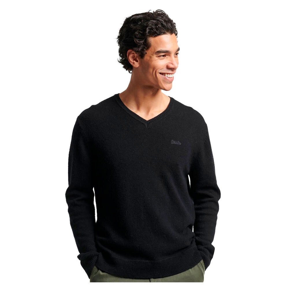 

Футболка Superdry Essential Embroidered Knit Short Sleeve Round Neck, черный