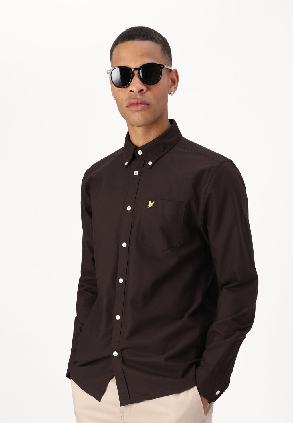 

Рубашка OXFORD Lyle & Scott, светло-коричневый